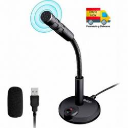 Microfono De Mesa Cable Usb...