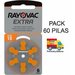Pack 60 Pilas De Audifono...