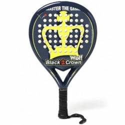 Pala De Padel Black Crown Wolf