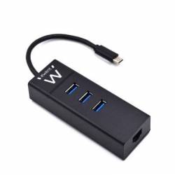 Ewent Hub Usb C 4 En 1   3x...