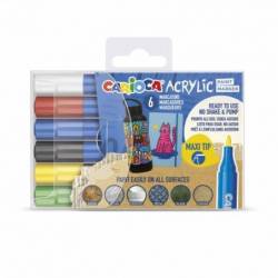 Carioca Acrylic Pack De 6...