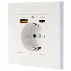 Roseta De Pared Nanocable...