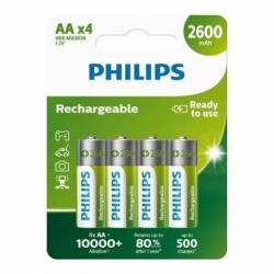 Pack De 4 Pilas Aa Philips...