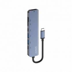 Hub Savio 7en1 Usb C  Ak 82