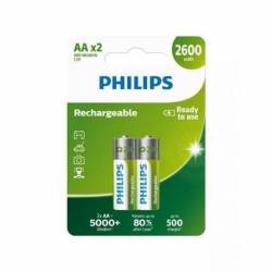 Pack De 2 Pilas Aa Philips...