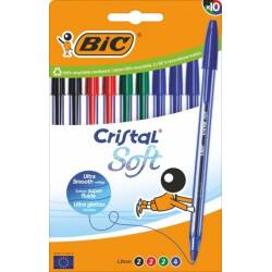 Bic Cristal Soft Pack De 10...