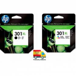 Hp 301xl 301 Xl Negro Y...