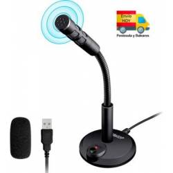 Microfono De Mesa Cable Usb...