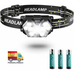 Linterna Frontal Luz De...