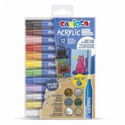 Carioca Acrylic Pack De 12...