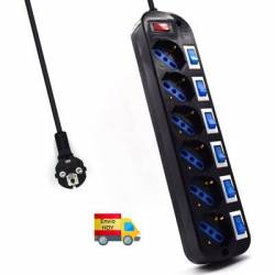 Ladron Regleta 6 Enchufes...