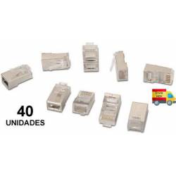 Lote 40 Conectores Rj45 Con...
