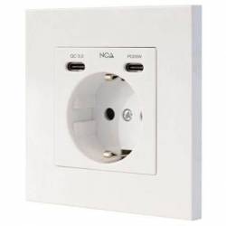 Roseta De Pared Nanocable...